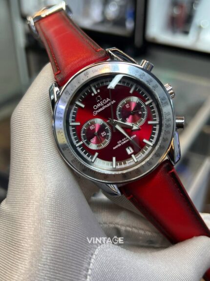 Omega Speedmaster 57 Co-Axial Master Chronometer Chronograph Red Dial
