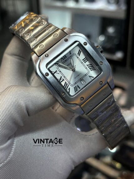 CARTIER DE SANTOS CH FS SILVER DIAL