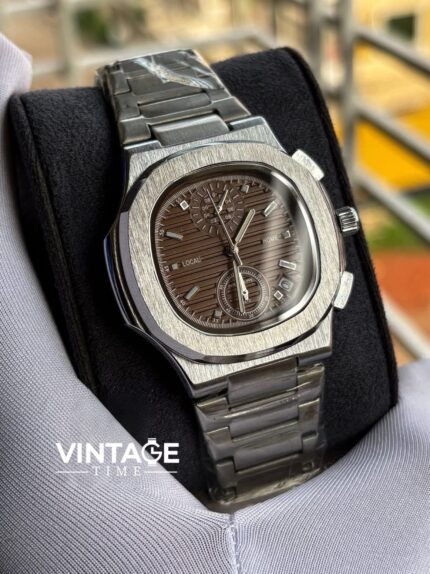 Patek Philippe Nautilus Travel Time Chronograph Brown Dial