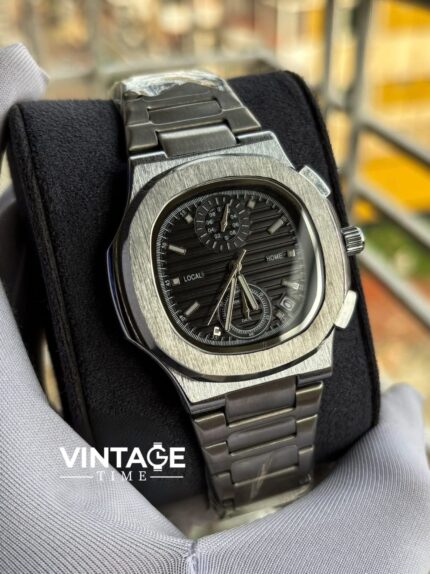 Patek Philippe Nautilus Travel Time Chronograph Black Dial