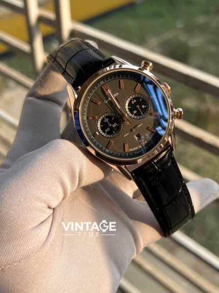 TAG Heuer Carrera Chronograph Brown Dial leather Belt